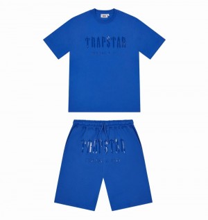 Conjuntos Trapstar Decoded Gel Shorts Hombre Azules | VXSBHG-623