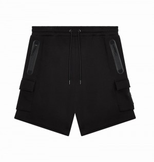Conjuntos Trapstar Irongate T Tech Zip Shorts Hombre Negros | TXCZUA-826