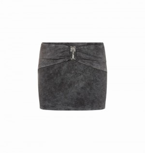 Falda Trapstar Irongate T Belt Mini Mujer Grises Azules | JTHQKX-518