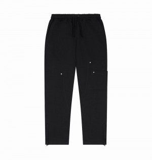 Pantalon Trapstar Hyperdrive Reinforced Rivet Joggers Hombre Negros | PFOCAQ-854