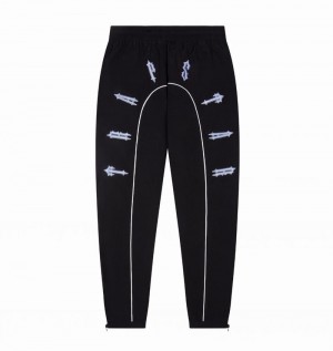 Pantalon Trapstar Irongate Shell Pista 2.0 Hombre Negros Azules | OLNHJX-129