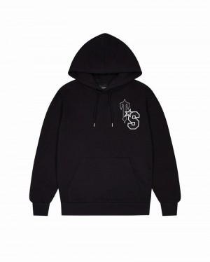 Sudadera con Capucha Trapstar TS-Star Hombre Negros Blancos | NADHFQ-491