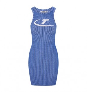 Vestido Trapstar Two Tone Hyperdrive Mujer Azules | NFASHE-271