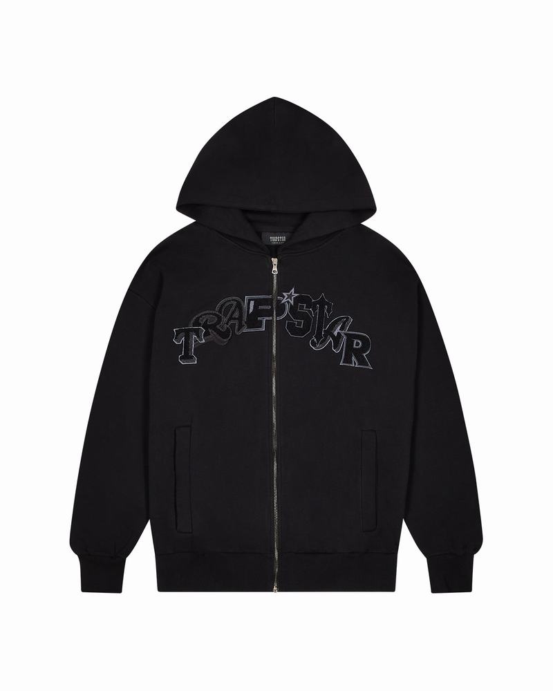 Chandals Trapstar En Oferta Wildcard Chenille Zip Hoodie Hombre Negros