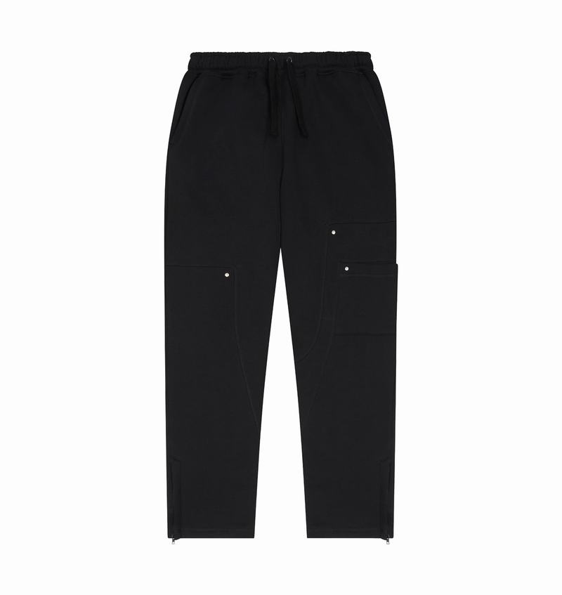 Comprar Pantalon Trapstar Baratos Hyperdrive Reinforced Rivet Joggers Hombre Negros
